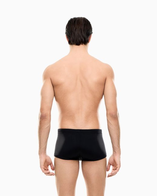 Costume Bagno Slip Con Coulisse di EA7 in Black da Uomo