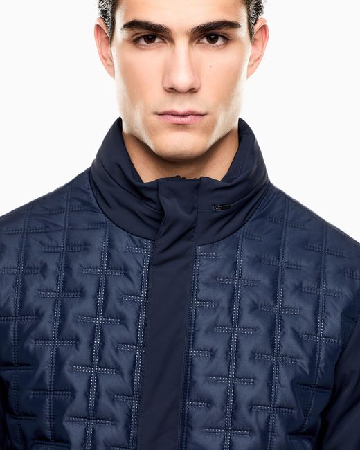 EA7 Blue Golf Pro Ventus7 Technical Fabric Jacket for men
