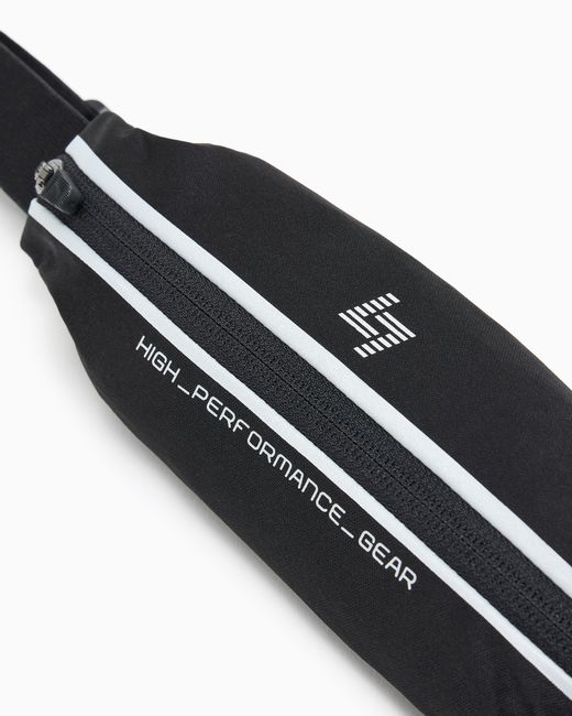 Marsupio Slim Con Zip E Cintura Regolabile di EA7 in White