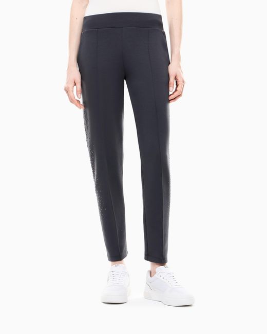 EA7 Gray Slim-Fit Trousers Precious