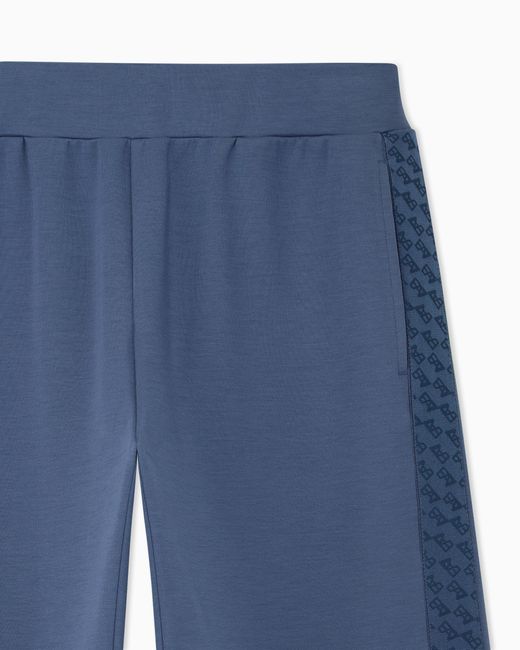 EA7 Blue Oversized Pants Logo Series