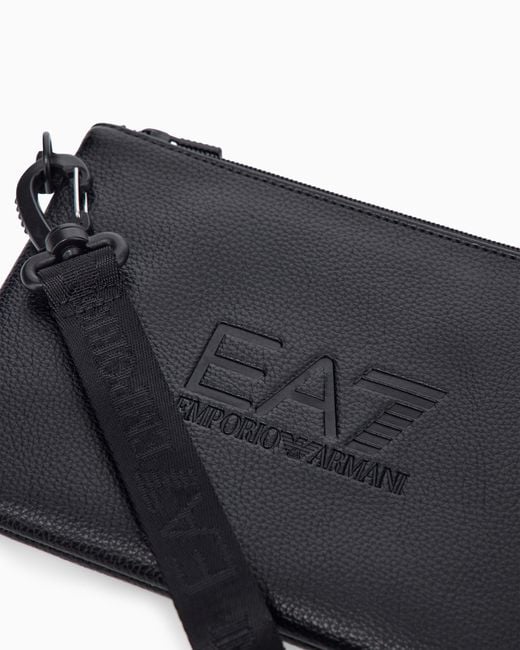EA7 Black Handbag Pouch Regular Fit