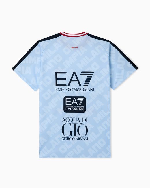 EA7 Blue Olimpia Campionato Official Overshirt 25/26 for men