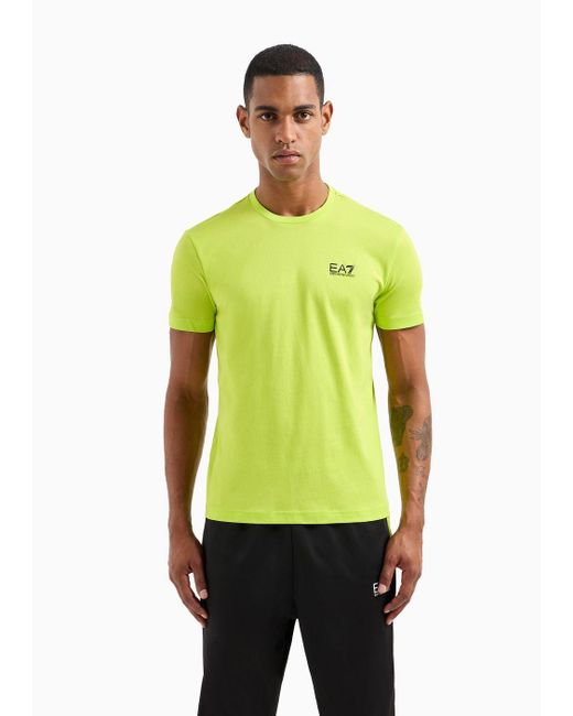 EA7 Green Pima Cotton Core Identity T-shirt for men