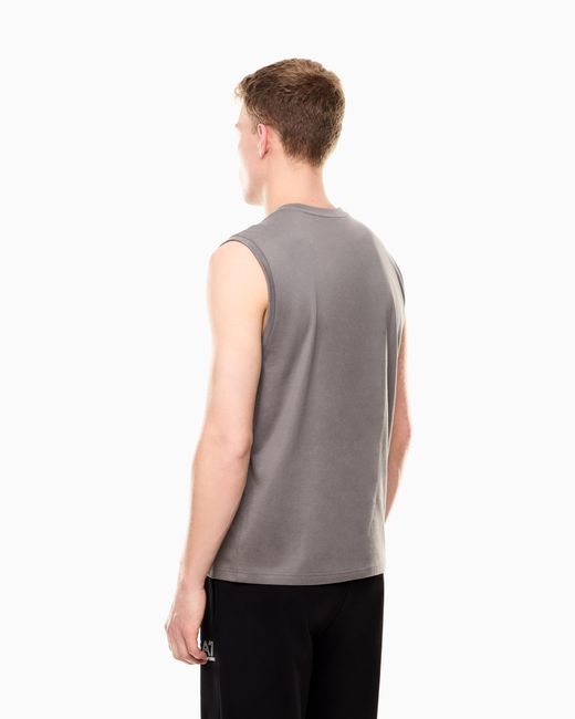 EA7 Gray Visibility Tank Top for men