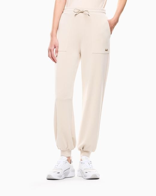 EA7 Natural Core Lady Stretch Modal Blend Interlock Joggers