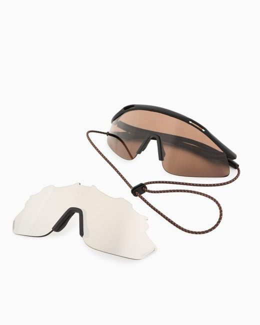EA7 Metallic Rycer Pro Sunglasses for men