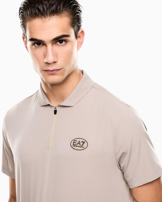 Polo Tennis Pro di EA7 in Pink da Uomo