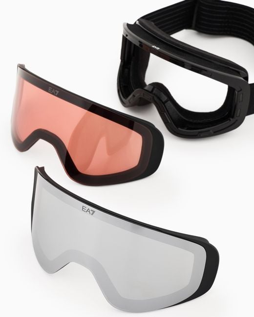 EA7 Metallic Stormex Pro Ski Goggles Size M for men