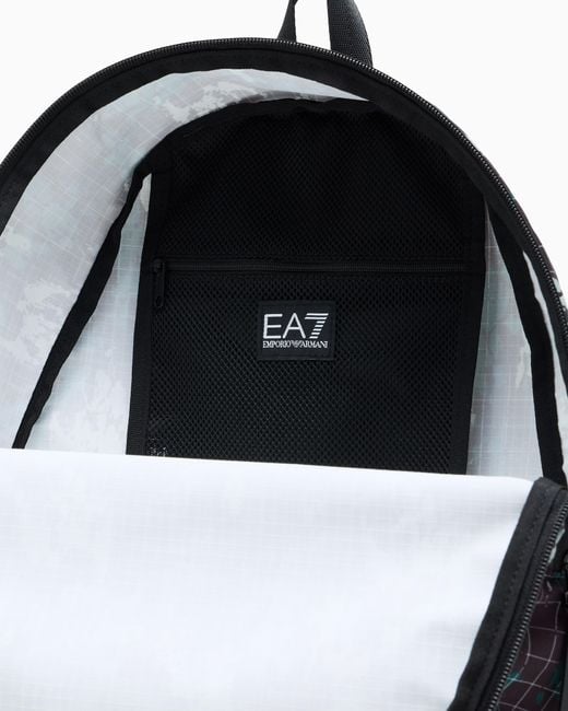 EA7 Blue Foldable Backpack