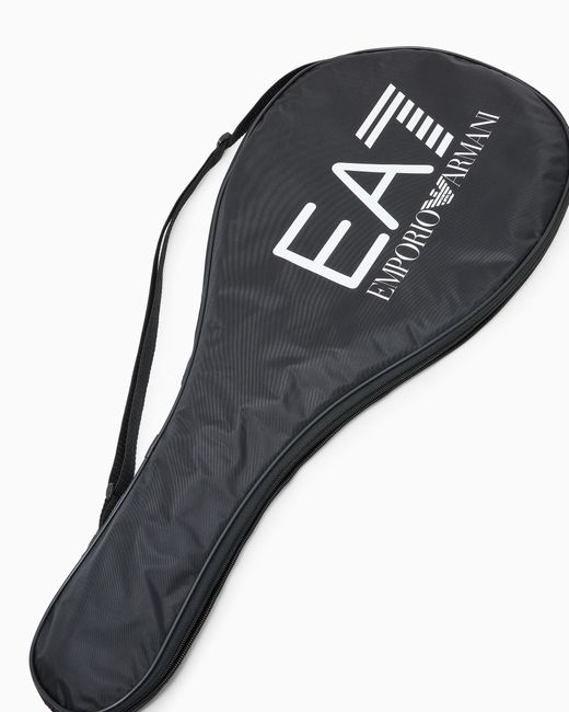 EA7 Black Tennis Racket for men