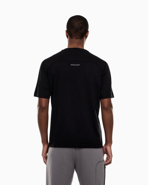 EA7 Black Dynamic Athlete T-Shirt for men