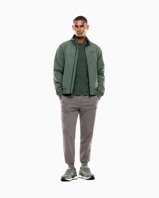 EA7 Gray Cotton Jogger Pants for men