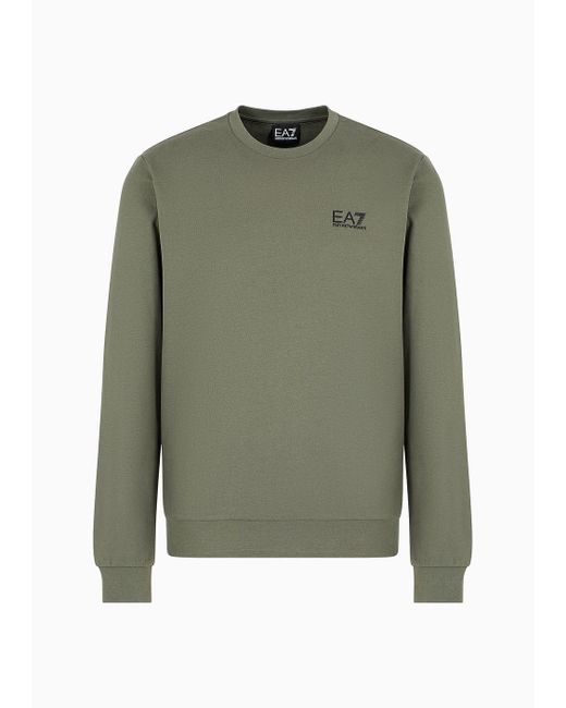 EA7 Core Identity Sweatshirt Mit Rundhalsausschnitt in Green für Herren