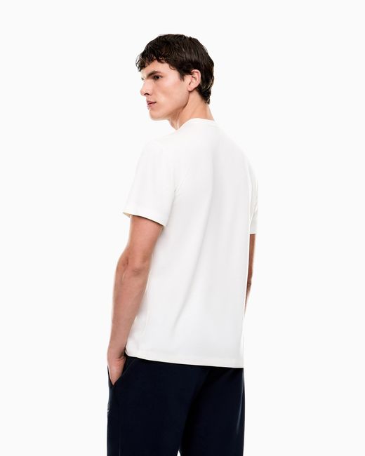 EA7 Natural Lux Identity Modal-Blend Jersey T-Shirt for men