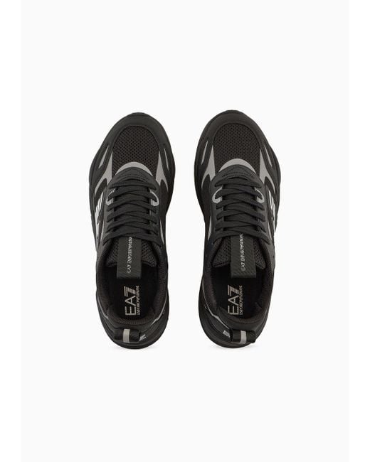 EA7 Black Ace Runner Sneakers