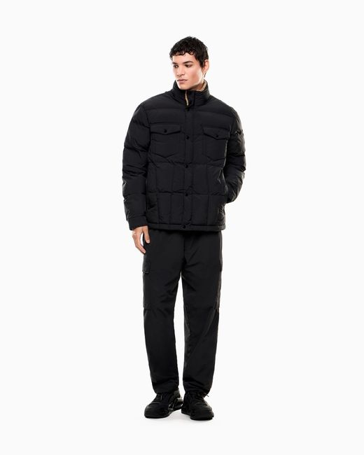 Giacca Imbottita Con Fodera di EA7 in Blue da Uomo