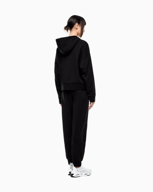 EA7 Blue Cotton-Blend Visibility Tracksuit