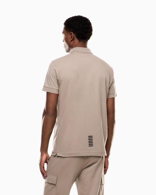 EA7 Natural Stretch Polo for men
