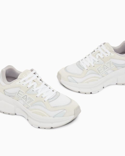 EA7 White Crave Sneakers