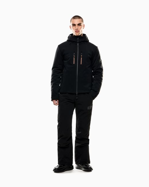 EA7 Skijacke Aus Softshell-Funktionsgewebe Stratum7-Wattierung in Blue für Herren
