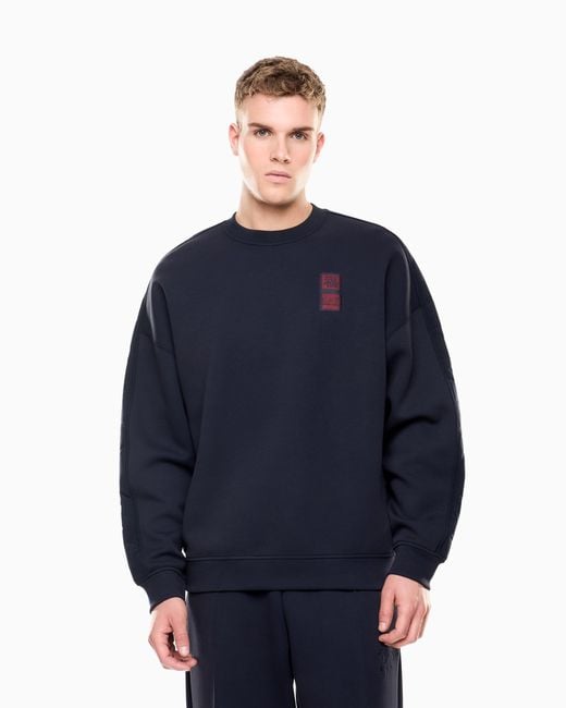EA7 Blue Lunar New Year Sweatshirt for men