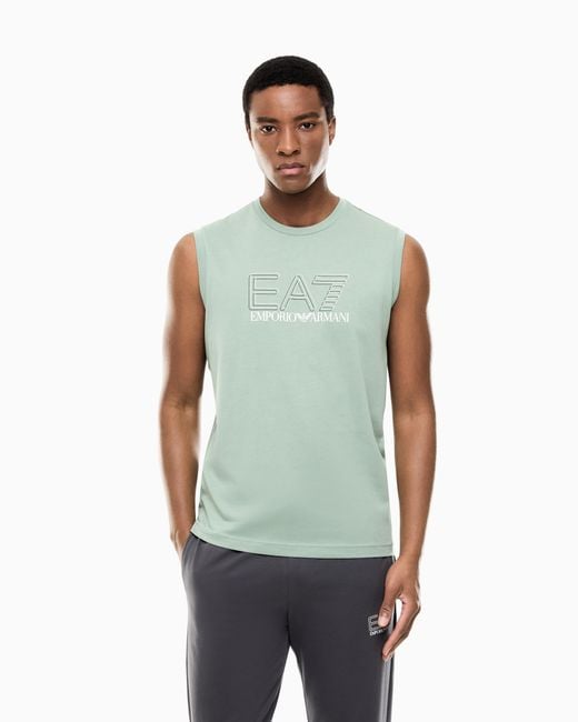 EA7 Green Visibility Tank Top for men