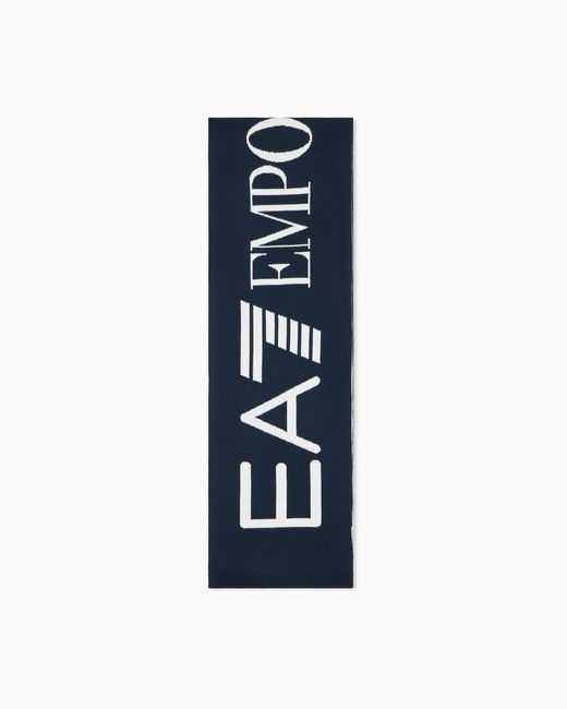 EA7 Blue Mountain U Visibility Scarf Regular Fit Knit