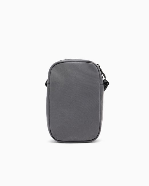 EA7 Black Technical Fabric Belt Bag