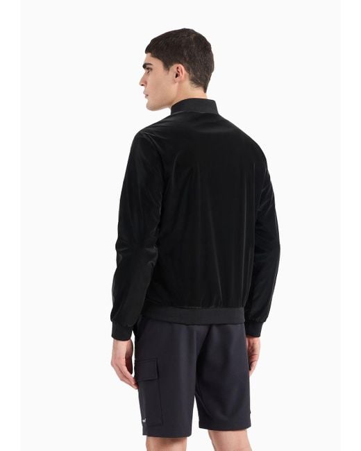 EA7 Lux Identity Sweatshirt Aus Funktionsgewebe in Black für Herren
