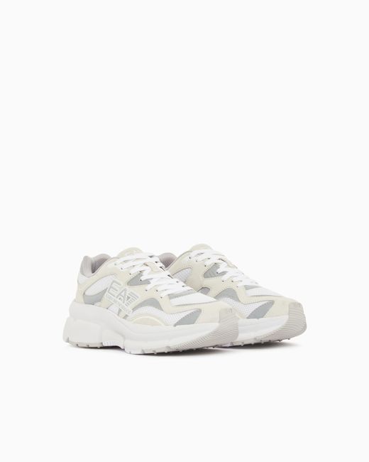 EA7 White Crave Sneakers