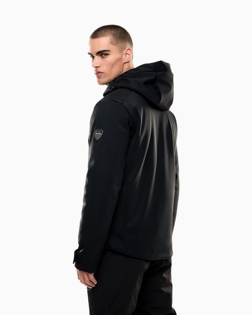 EA7 Skijacke Aus Softshell-Funktionsgewebe Stratum7-Wattierung in Blue für Herren