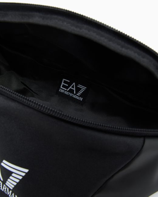 EA7 Black Train Core Belt Bag With Logo