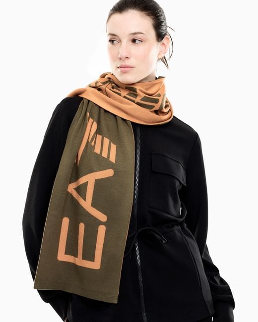 Sciarpa Mountain Visibility di EA7 in Green