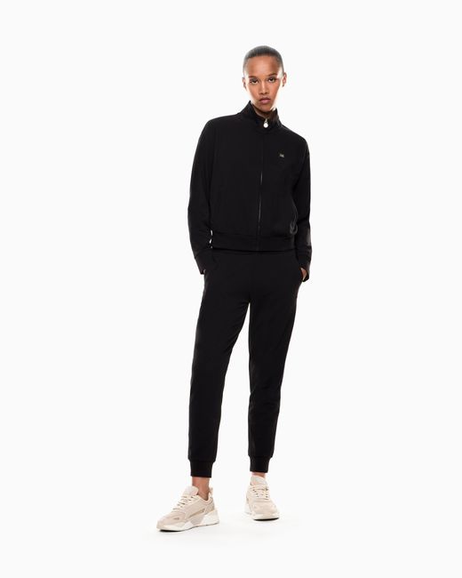 EA7 Blue Core Lady Stretch-Cotton Tracksuit