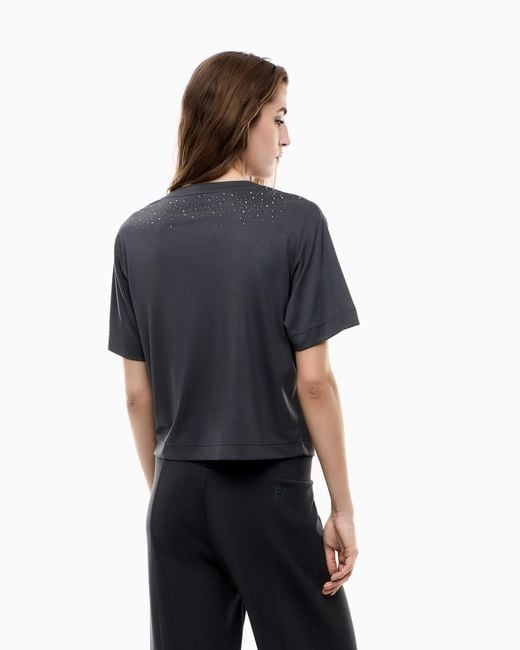 T-Shirt Precious di EA7 in Blue