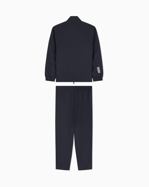 EA7 Blue Tracksuit Core Identity Oversized for men