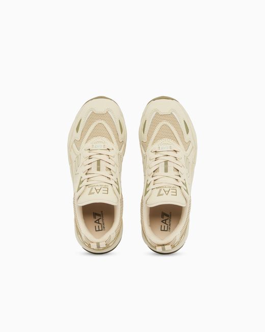 EA7 White Ace Runner Special Sneakers