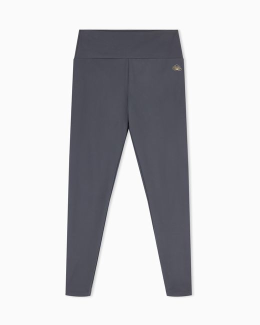 EA7 Blue Leggings Vigor Fullness Slim Fit Technical Jersey