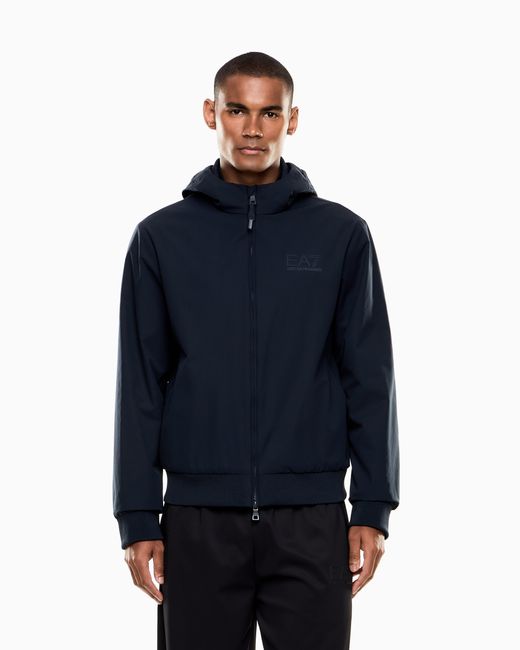 EA7 Blue Lux Identity Technical-Fabric Jacket for men