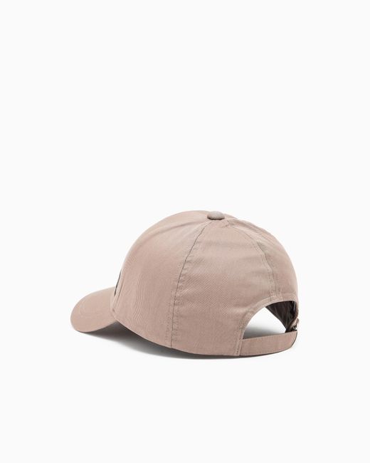 EA7 Natural Baseballcap Baumwolle Verstellbarem Verschluss Caps U