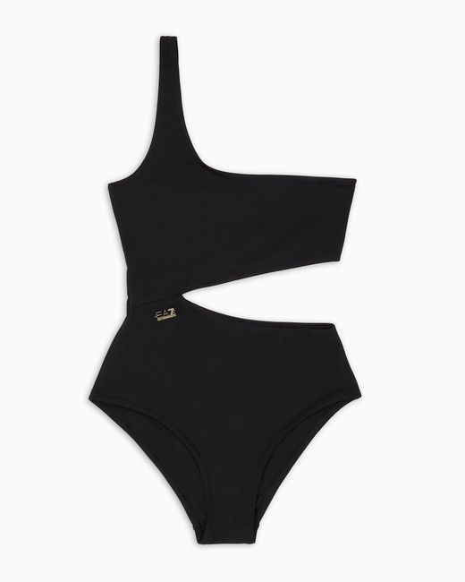 EA7 Black Badeanzug Aus Funktionsgewebe