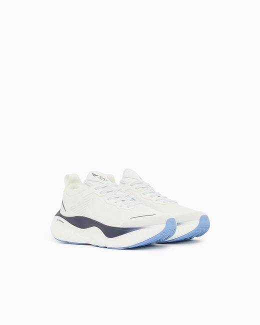 EA7 White Nitro Wave Sneaker