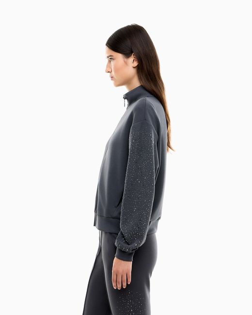 EA7 Blue Sweatshirt Precious Regular Fit