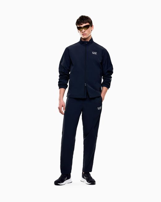 EA7 Blue Core Identity Nylon Tracksuit for men