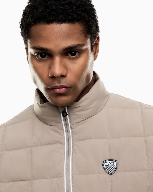 EA7 Natural Premium Shield Technical-Fabric Gilet for men