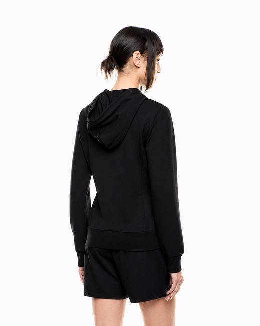EA7 Black Evolution Hooded Sweatshirt