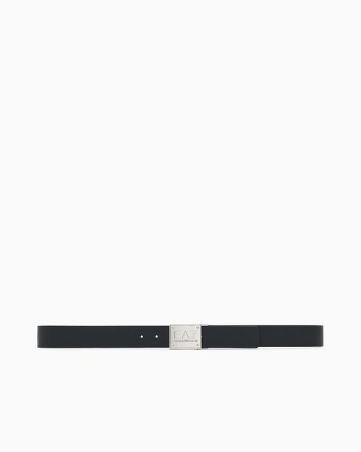 EA7 White Reversible Belt