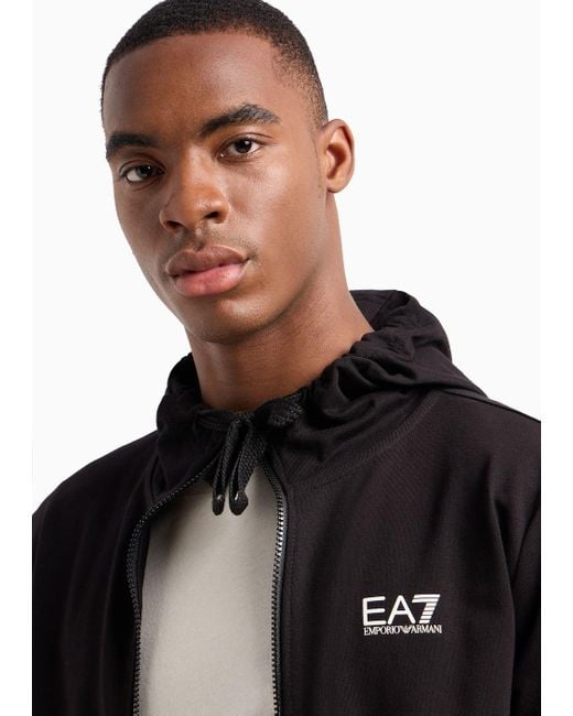 EA7 Core Identity Trainingsanzug Aus Baumwolle in Black für Herren