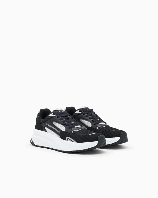 EA7 White Crusher Sonic Mix Sneakers